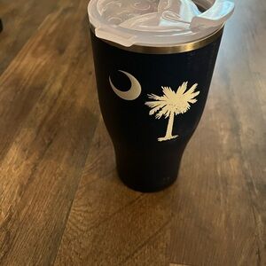 Blue South Carolina  Tumbler with white Palmetto Design
